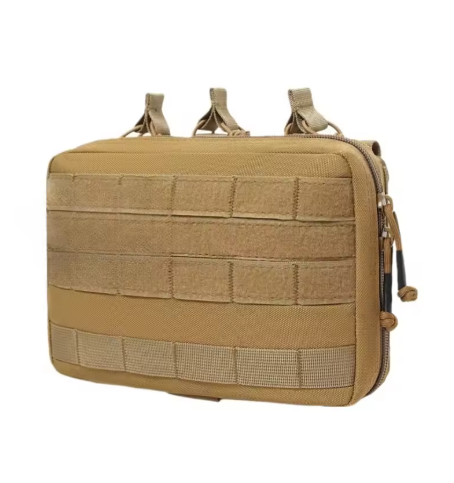 Bolsa Tática Organizadora com Triplo Porta-Carregador de Fuzil para Colete/Plate Carrier