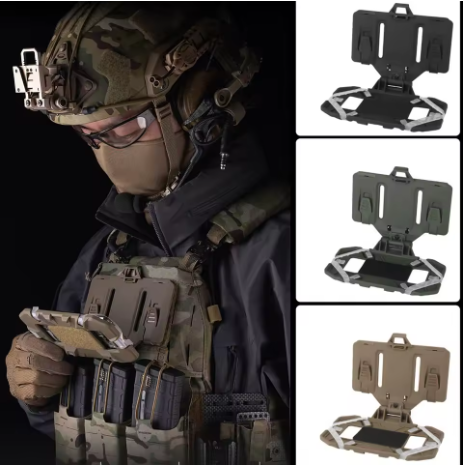 Suporte Tático Dobrável de Celular para Colete/Plate Carrier